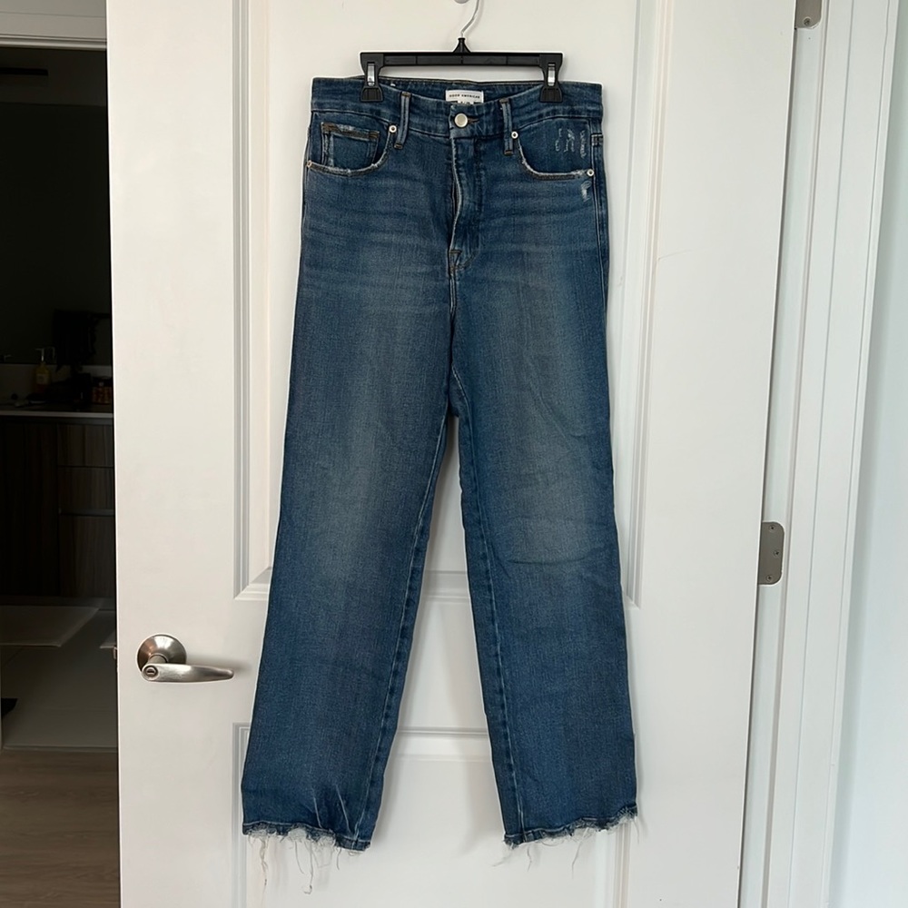 Good American Good Curve Straight Leg Denim! Size 6